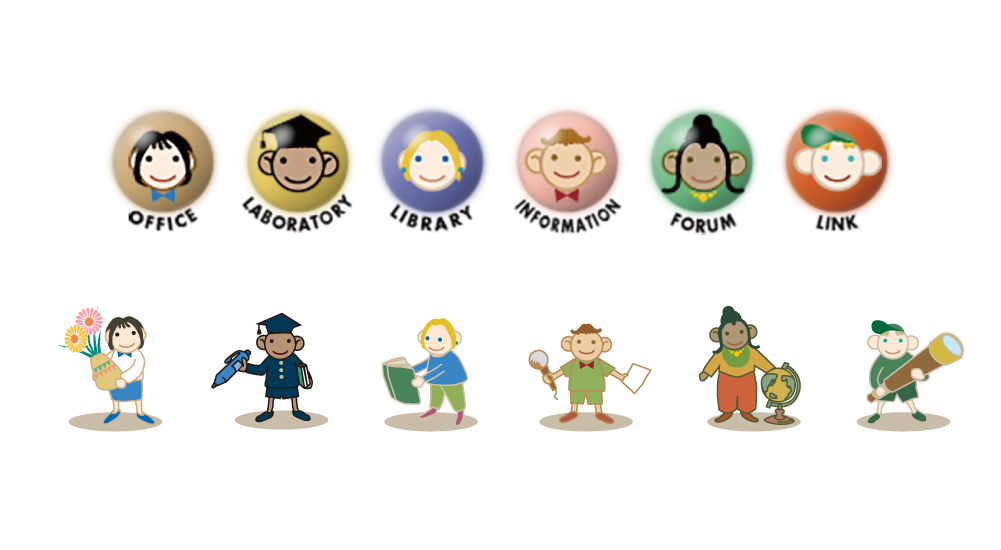Child Research Netのメインキャラクター